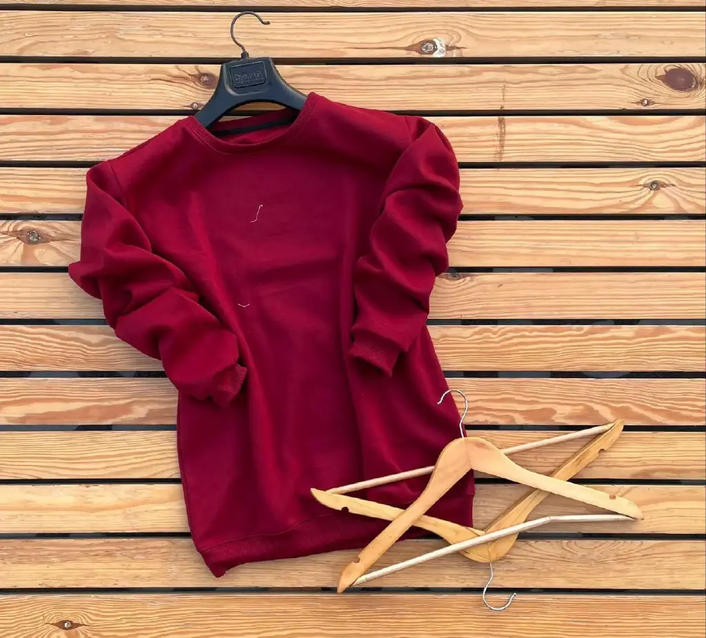 Premium 280 GSM Sweatshirt--(M to XL Size)-- ( DARK RED)