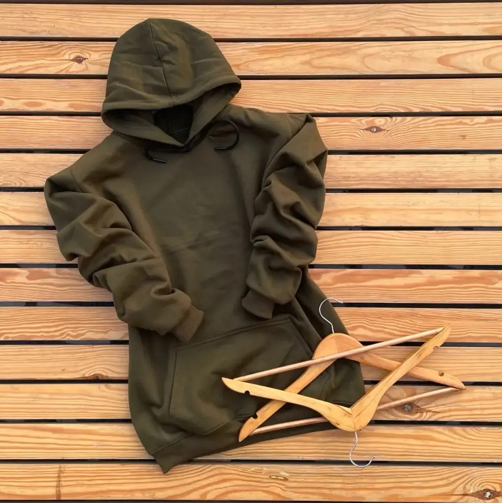 Premium Plain Hoodie – 280 GSM – Olive Green (M to XL Size)