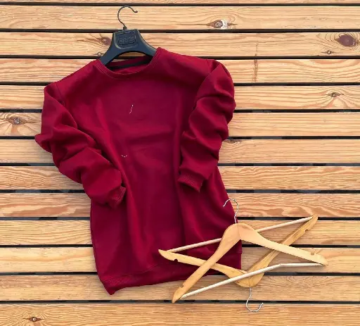 Premium 280 GSM Sweatshirt--(M to XL Size)-- ( DARK RED)